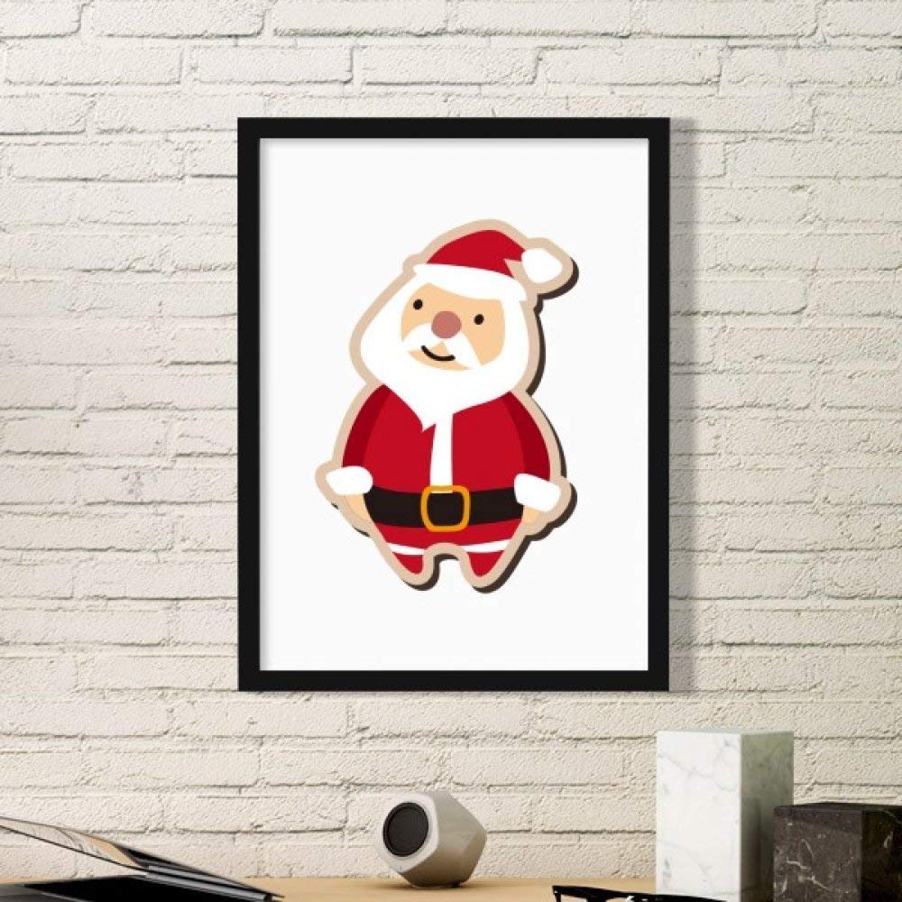 Cadre photo Père Noël illustration de Noël pour offrir en cadeau de fin d'année