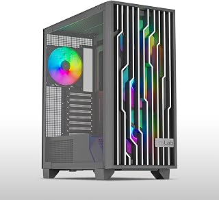 ProLab Design AI848 ARGB Workstation Computer Case|Mid Tower Cabinet|4x140mm ARGB Fans Included|ATX, Micro-ATX, Mini-ITX|F... Price In India