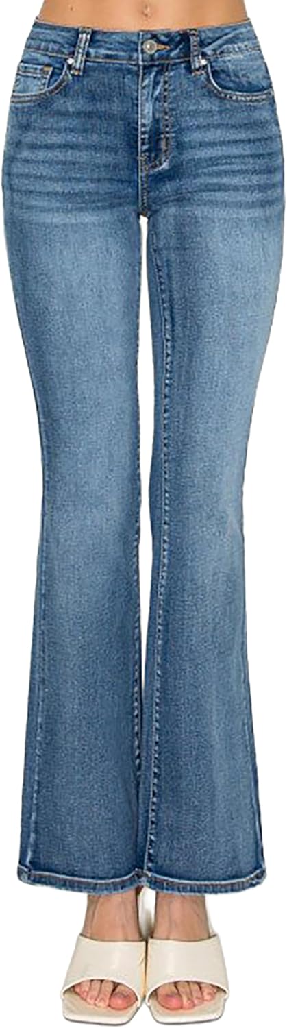 WAX JEAN Collection Women's 5-Pocket Low Rise Bootcut Jeans