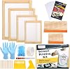 Caydo Unidad de exposición LED de 50W para serigrafía, luz de serigrafía UV con kit de inicio de serigrafía de 31 piezas para serigrafía 5