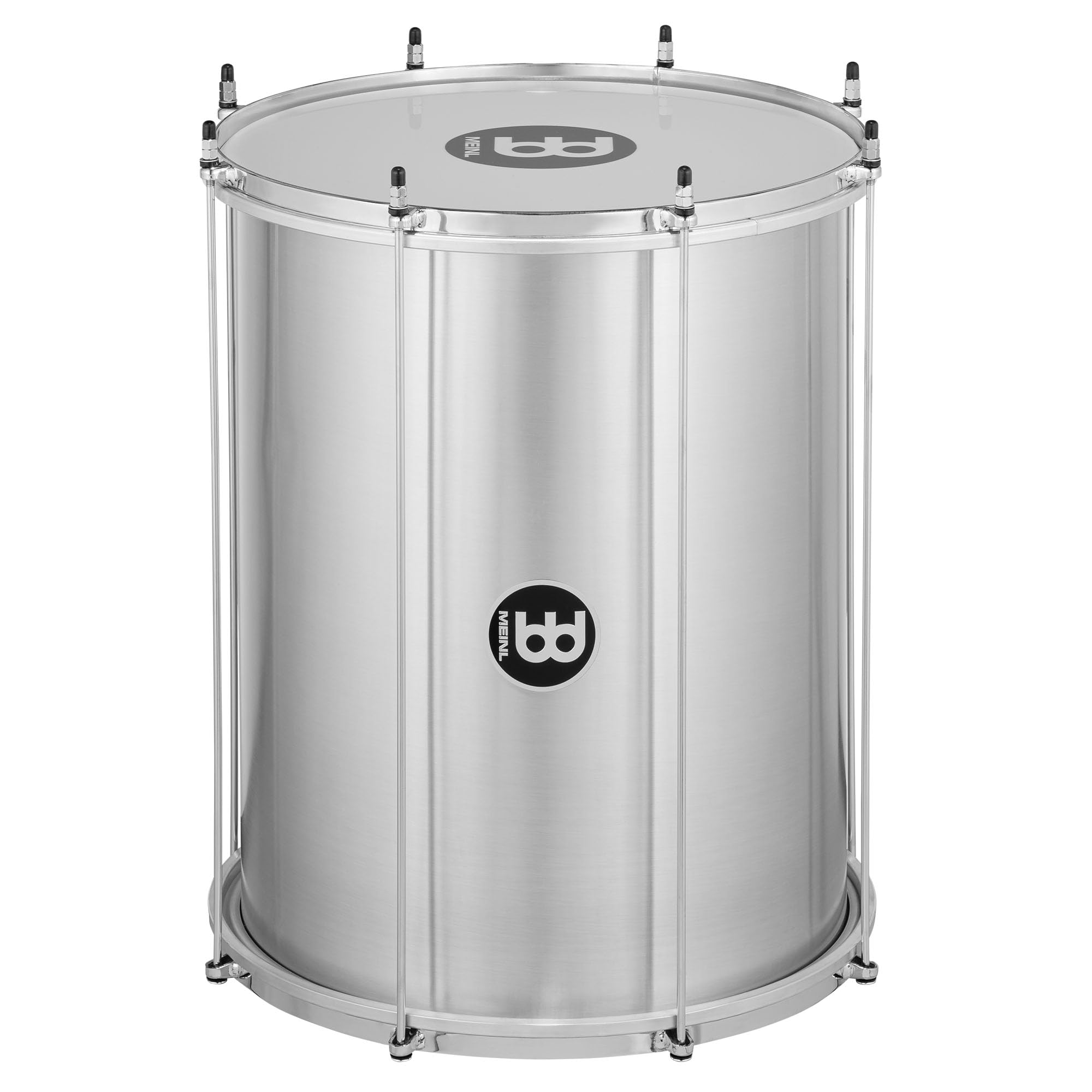 Meinl Percussion Classic Series Surdo - Kleine Samba Trommel - 16 Zoll Durchmesser - 20 Zoll Höhe - Aluminium, Silber (SUC16)