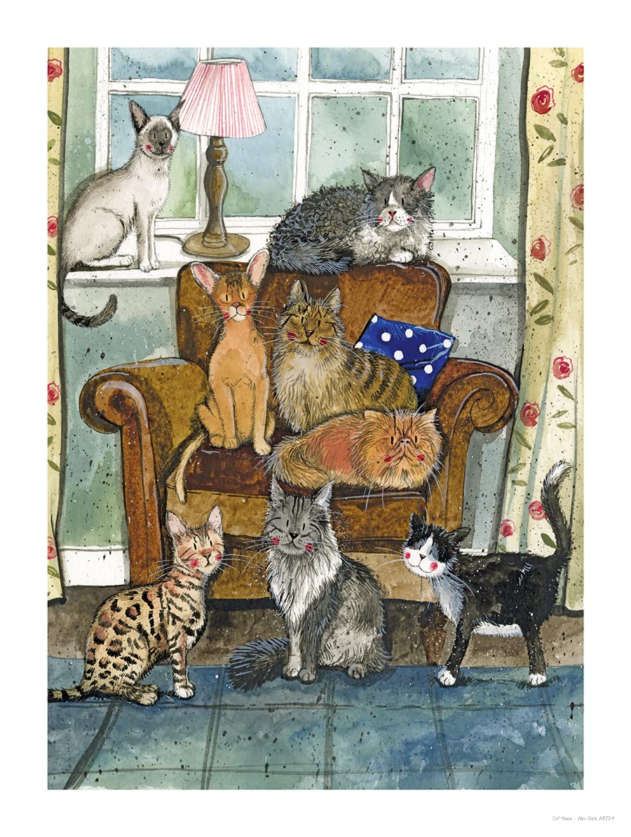 Alex Clark Art Ltd Alex Clark Cat House Art Print