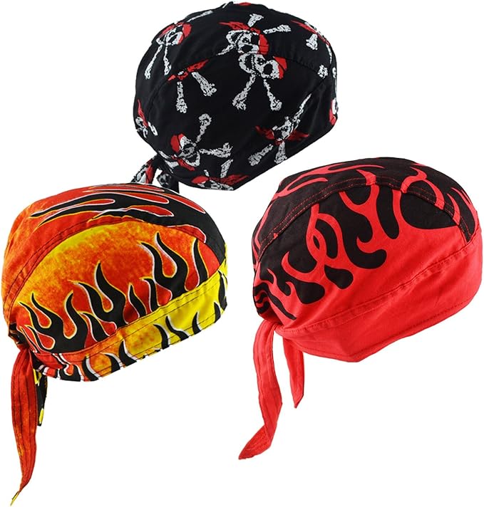 Motorcycle doo rags head wraps Clearance