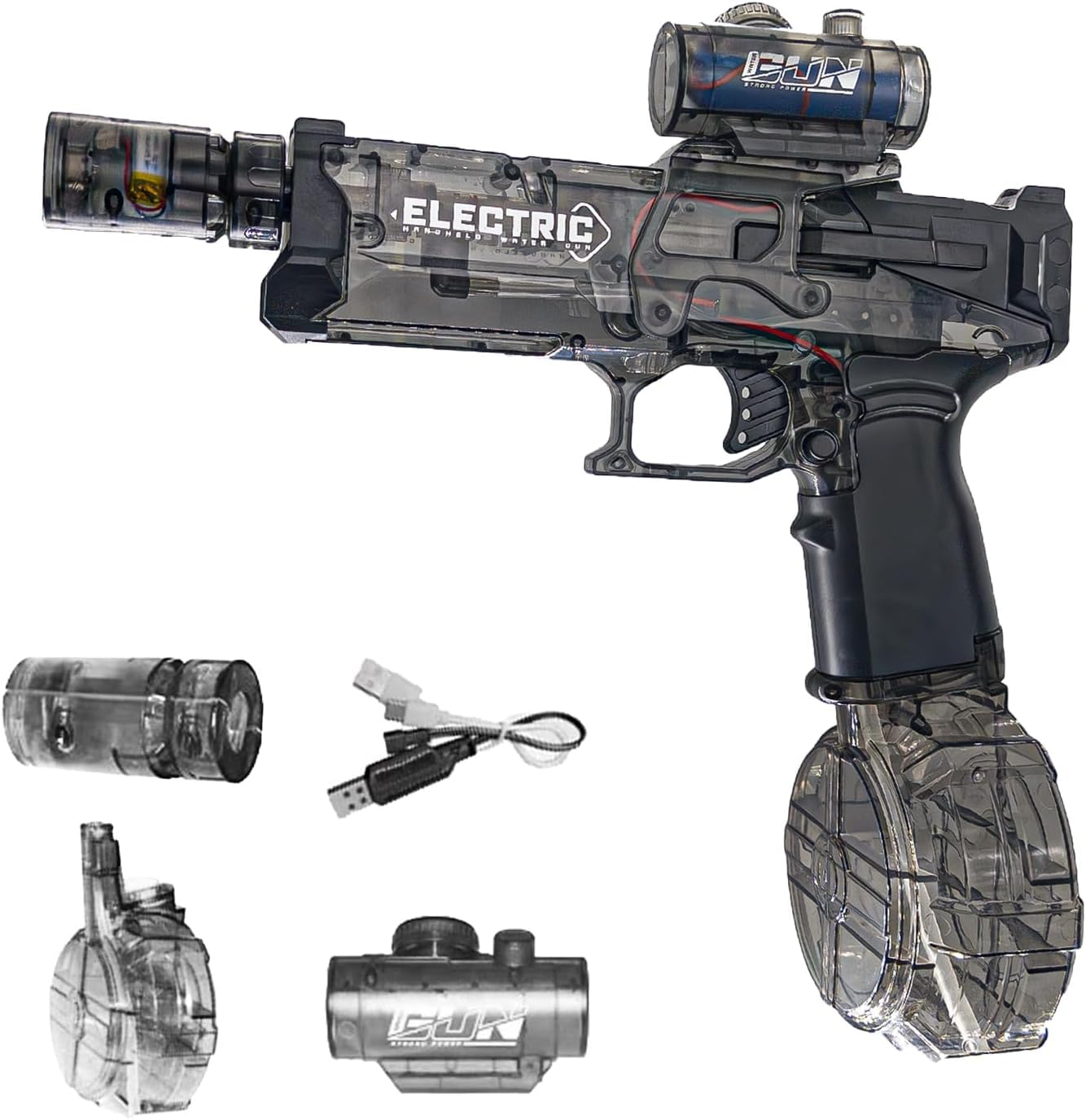 Electric Water Gun, Automatic Water Guns for Adults 500CC Large Capacity High Powered Squirt Electric Water Gun