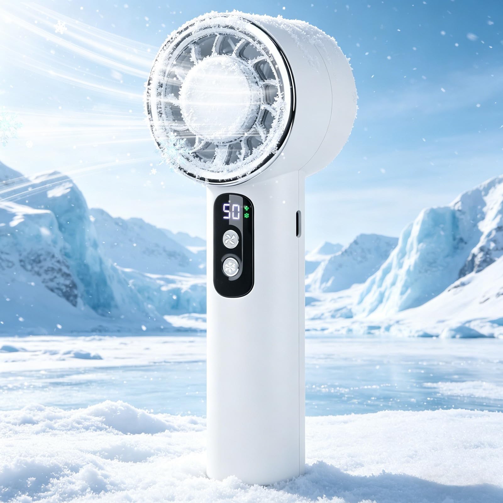 Ventilateur portable avec refroidisseur glace mini ventilateur puissant 20000 tr min