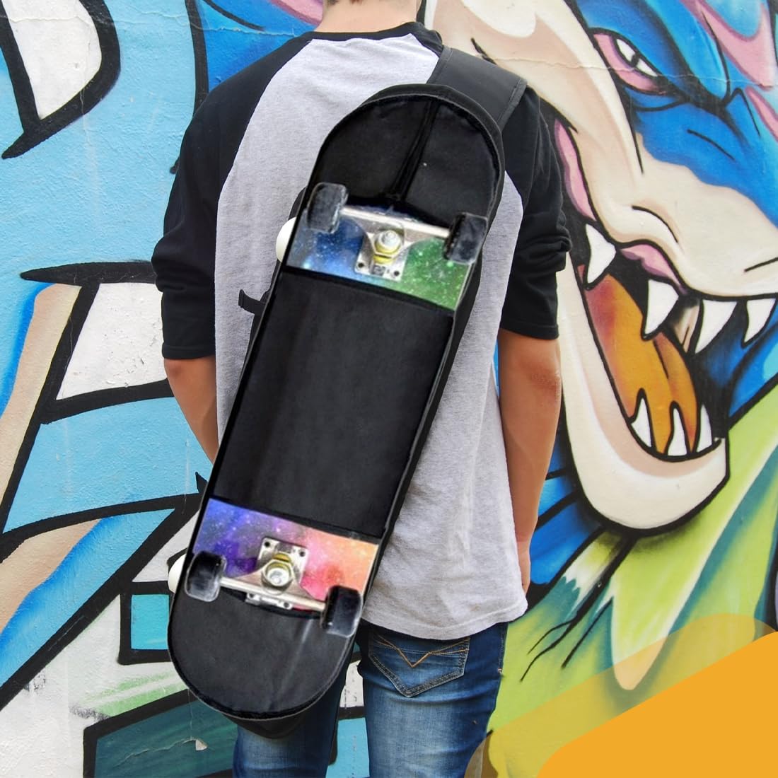 1 Artikel 87 * 24CM Skateboard rucksack Skateboard Tasche wasserdichte, Longboard Tasche, Tragbare Skateboard-Tasche,Universeller Aufbewahrungsrucksack