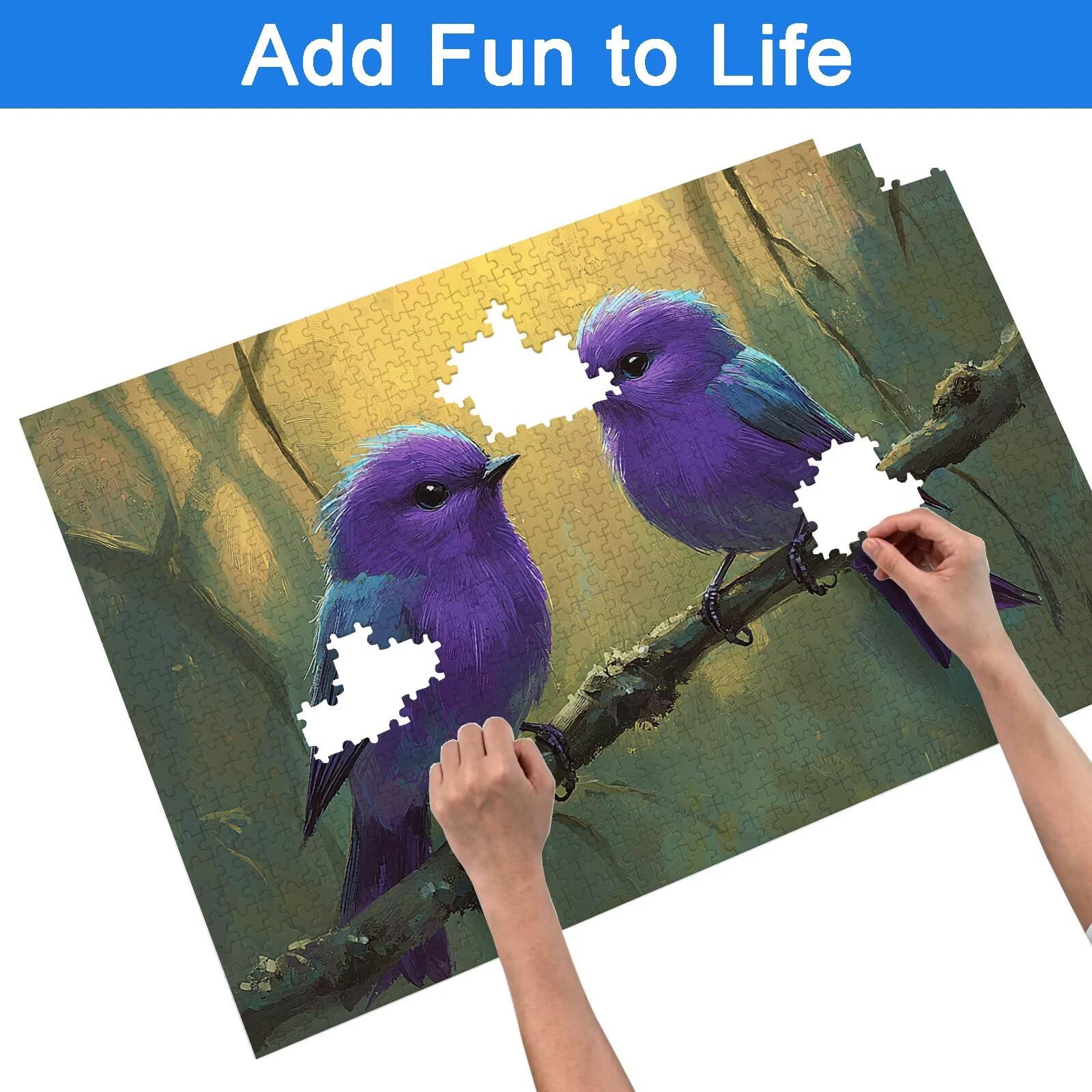 Puzzle 1500 Pezzi Uccello, Puzzle Animale 1500 Pezzi Arte per Adulti e Bambini, Misura: 87x57 cm, Puzzles Legno per Adulti con Squisita Scatola di Imballaggio, Idea Regalo Donna, Regalo Uomo, -8985