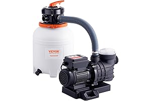 VEVOR 3000GPH Sand Filter Pump for In/Above Ground 12" Pool