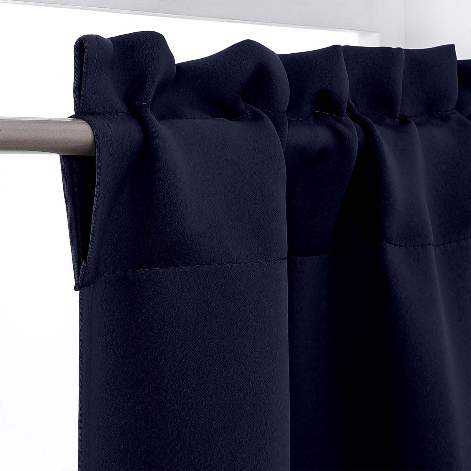 Mantovana DECOVSUN Blu Navy 183x48 Cm - Tenda Oscurante Termica Per Finestre, 1 Pannello