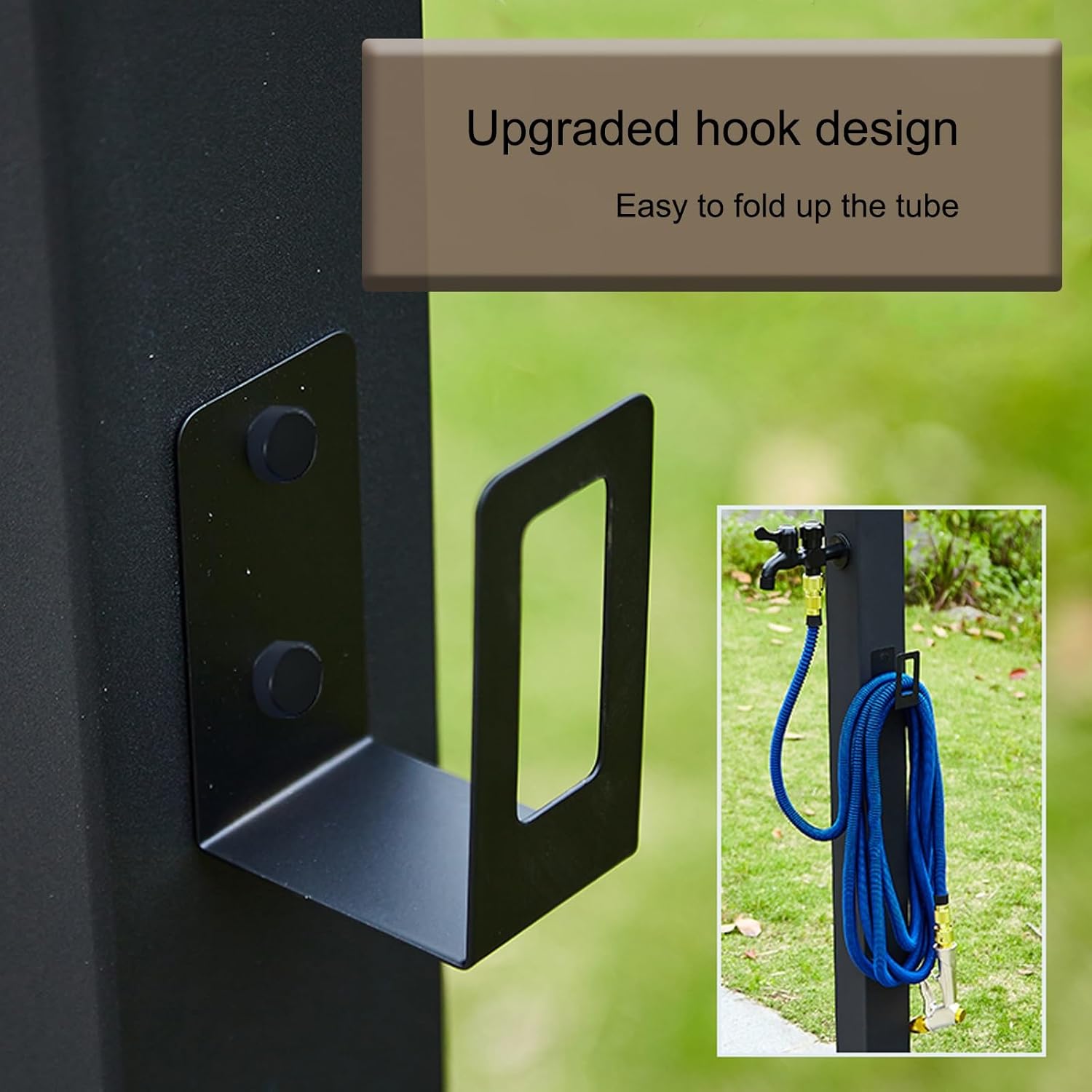 304 Stainless Steel Vertical Garden Water Fountain - Decorative Outdoor Water Feature & Dispenser for Patio, Backyard, Irrigation & Watering (60x8cm/23.6x3.1in)