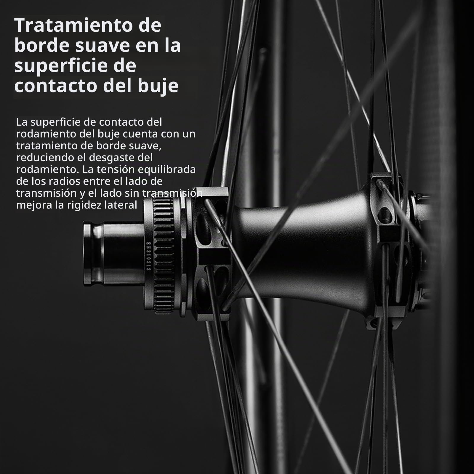 ROCKBROS Juego de Ruedas de Carbono para Bicicleta de Carretera 700C (Delantera + Trasera), Fibra de Carbono T700, 1420 g, Llanta de Perfil Alto, Radios de Acero Inoxidable, Freno de Disco, 28"
