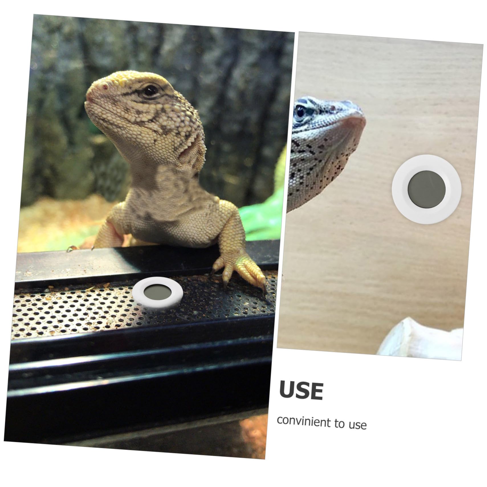 CAXUSD 2Pc Round Digital Temperature and Humidity White Hygrometer for Indoor Home Use Easy Wall Mount Celsius Display for Office and Warehouse Settings