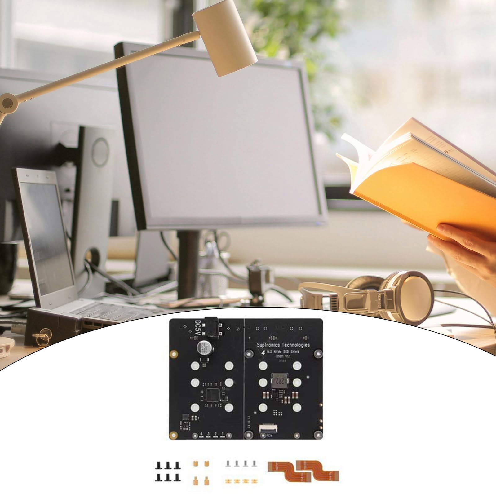 X1011 PCIE a NVMe Interfaces Placa de Expansión de Velocidad Rápida Soporta Múltiples Tamaños de Disco Compatible con Extensión HAT