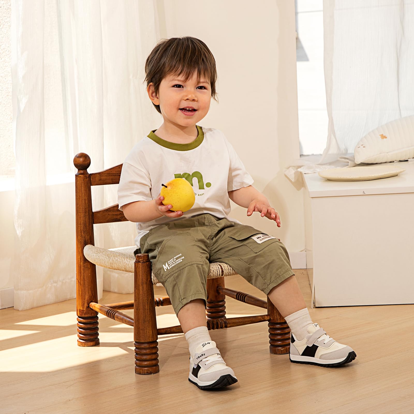 MK MATT KEELY Basket Enfant Fille Garçon Chaussure Premier Pas Bébé Sneakers Marche Confort avec Semelle Caoutchouc Antidérapant