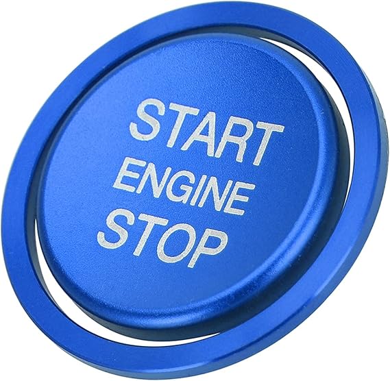 ARETV Car Engine Start Stop Button Ring Ignition Cover