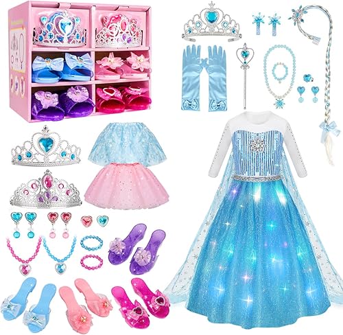 Miniatura 1 de Meland Vestido de princesa para niñas pequeñas