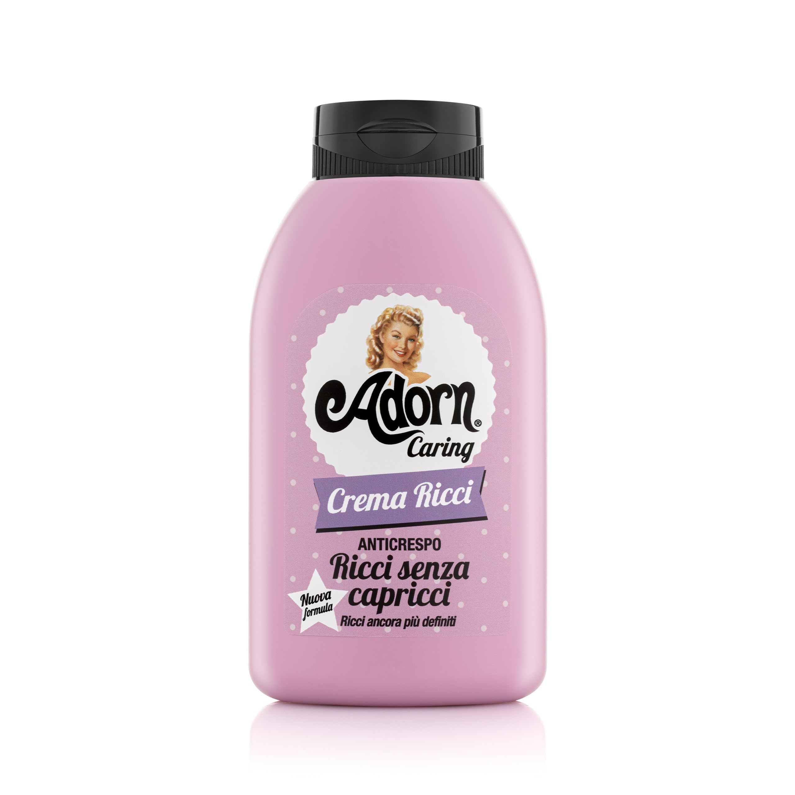 Adorn Ricci Senza Capricci Crema ricci anticrespo (200 ml), Trattamento curly hair per uno styling ordinato e definito, Trattamento capelli idratante per una chioma morbida e luminosa