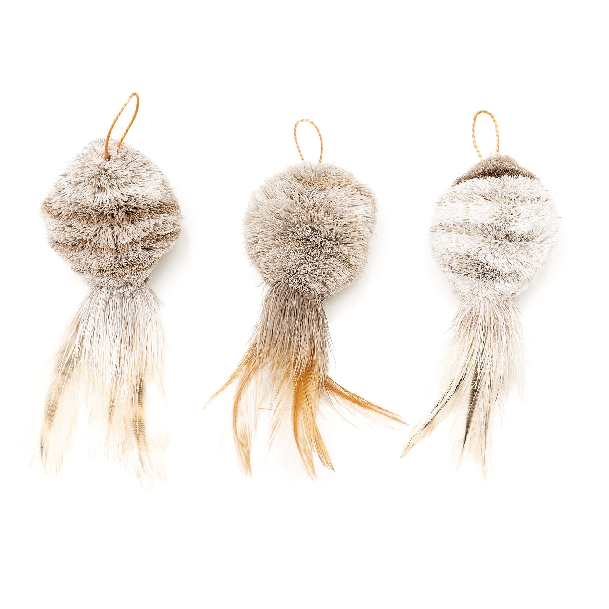 GoCatCat Lures Feather Pom 3 Pack
