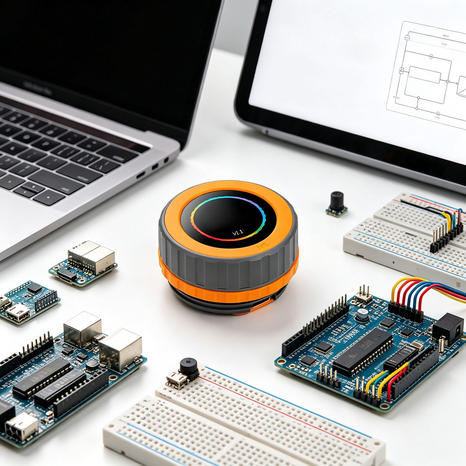 Manopola programmabile con display touch e connessione WiFi