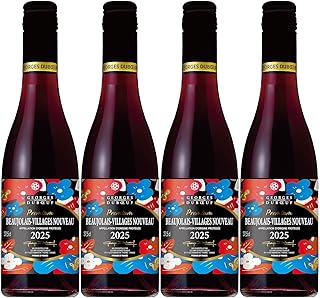 【ワンランク上のヌーヴォー】ジョルジュ デュブッフ ボジョレー ヴィラージュ ヌーヴォー 2025 ハーフボトル [ 赤ワイン ミディアムボディ フランス 375ml ] (× 4)