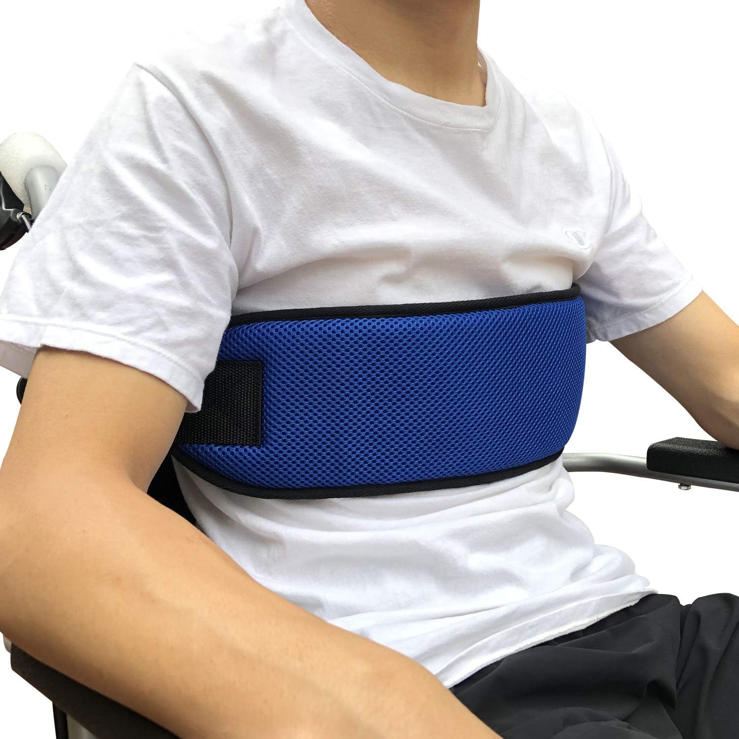 Ndola Wheelchair Safety Waist Belt Adjustable Patients Cares Seat Strap for the Elderly, Wheelchair Seat Strap, Wheelchair Waist Belt (Half Size)