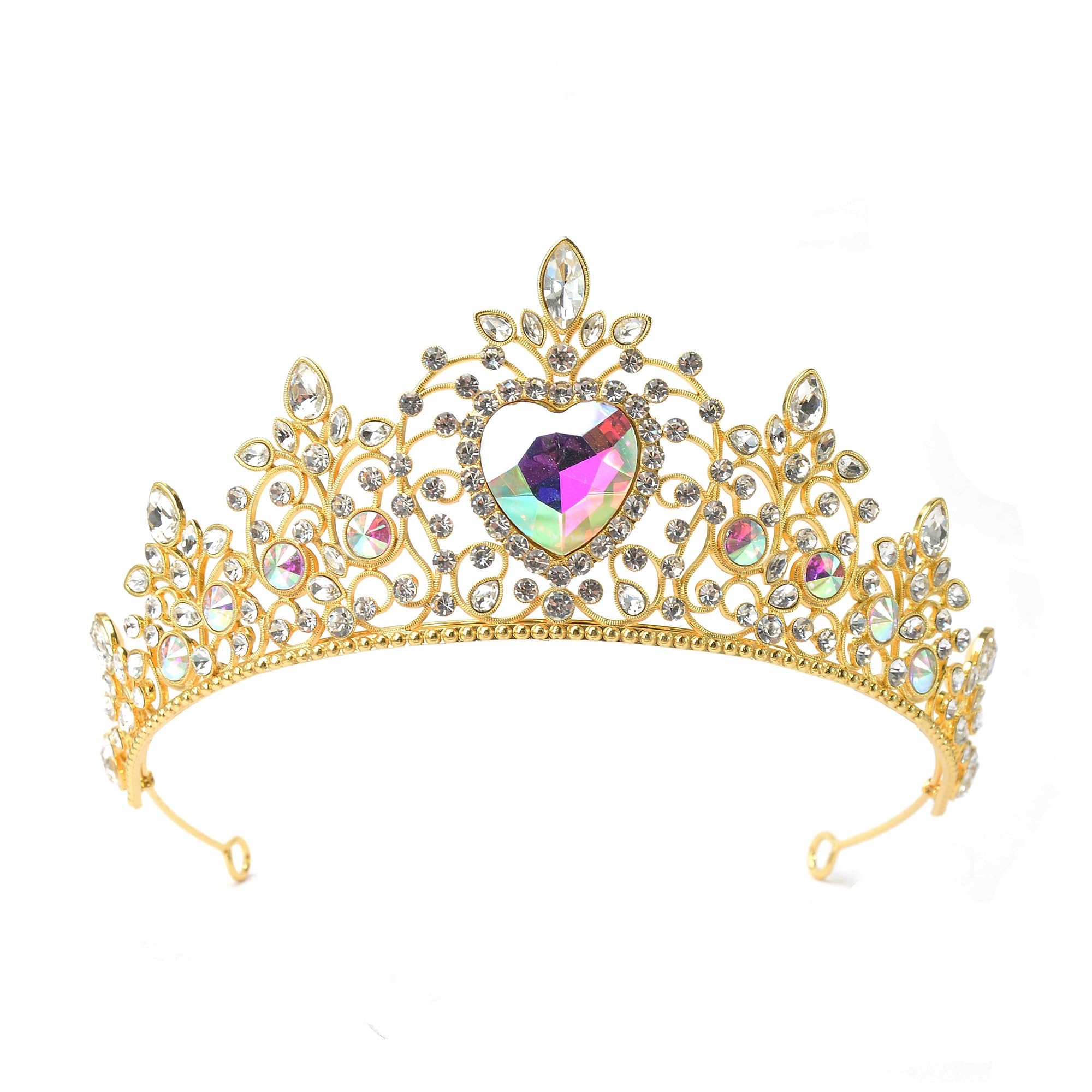 S SNUOY Tiaras and Crowns for Women Crystal Queen Crowns Rhinestone Princess Tiaras Hair Accessories for Bridal Birthday Prom Party