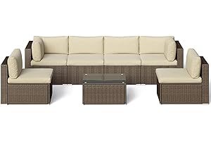 7-Piece All-Weather Patio Furniture Set: Comfort and Style for Your Outdoor Oasis