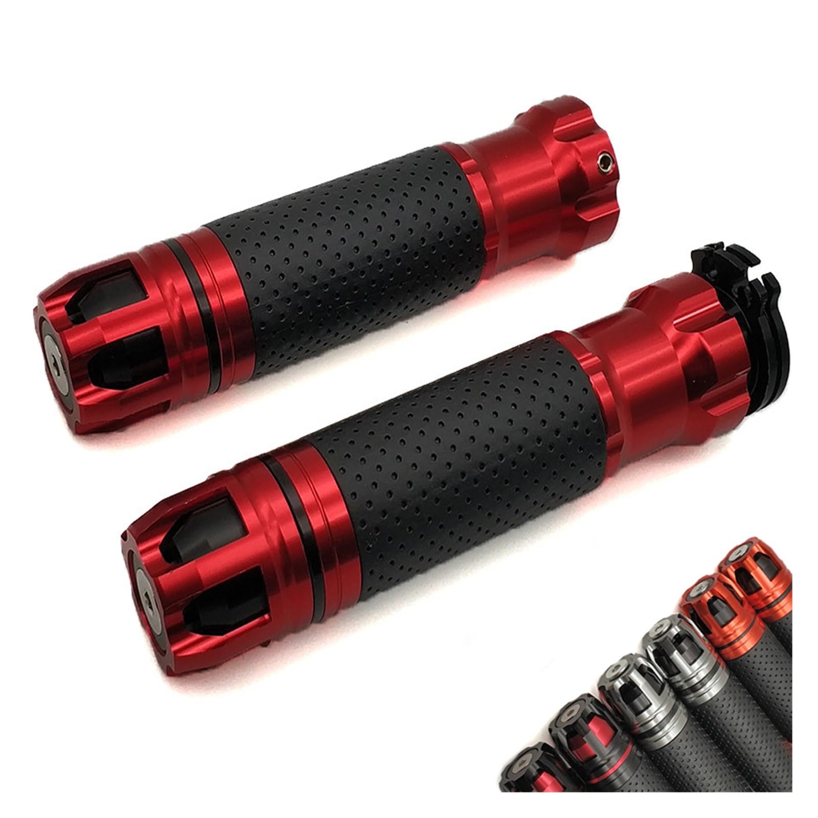 Motorradknopfgriff Lenkerabdeckung Für Nin@&ja 300R 300 250R 400R KX250 KX250F Universal Motorrad Griff Griffe Enden Racing Lenker CNC 22mm 7/8"