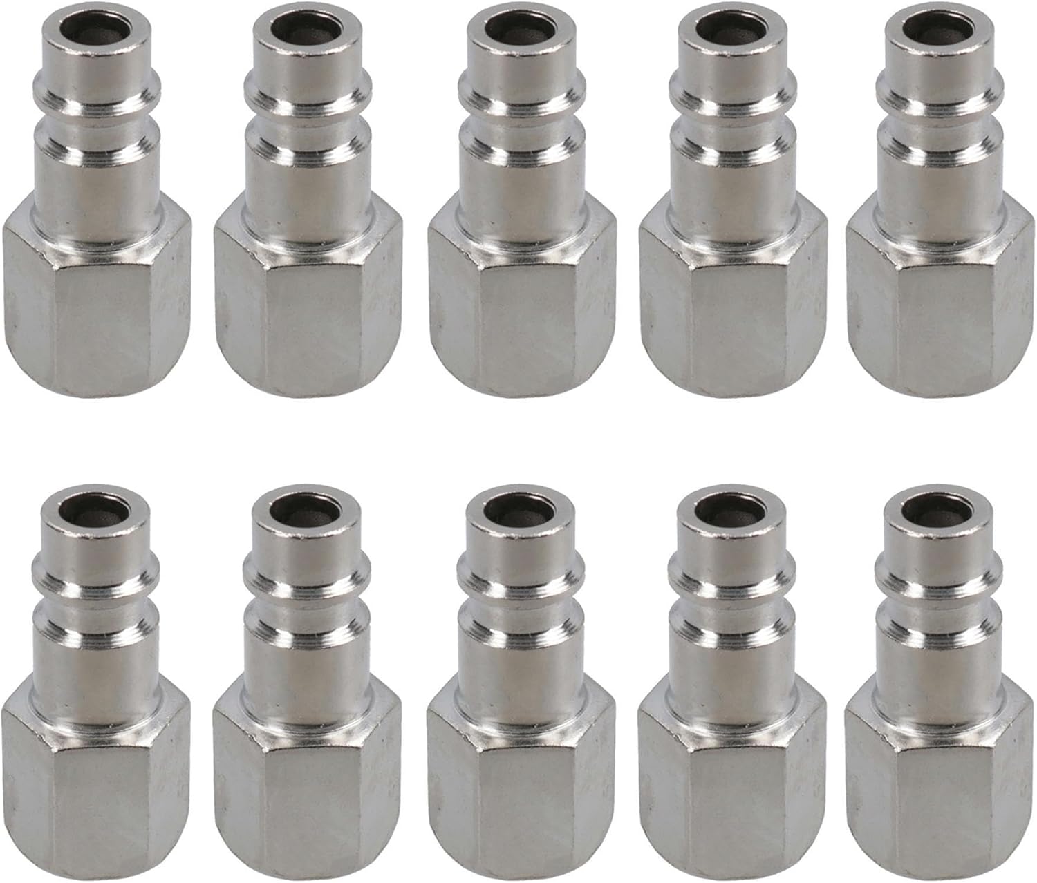 Euro Air Line Hose Fitting Connector Quick Release 1/4 inch BSP Female Thread 10pk