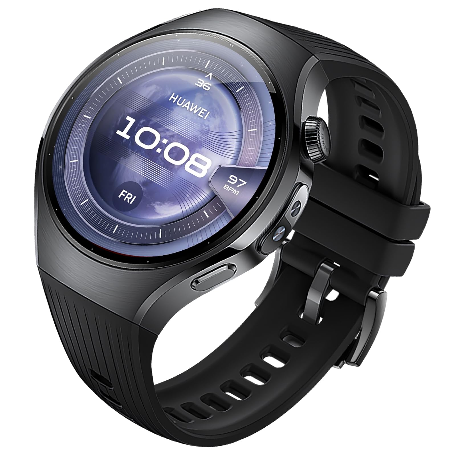 Strap for Huawei Watch 5 46 mm, 22 mm Soft Silicone Replacement Strap Sport Bracelet for Huawei Watch GT 5 46 mm/Huawei WatchGT5 Pro 46 mm/GT4 46 mm/GT3/GT3 Pro/GT/GT2/GT2 Pro/GT2e/Watch4/4 Pro/3/3