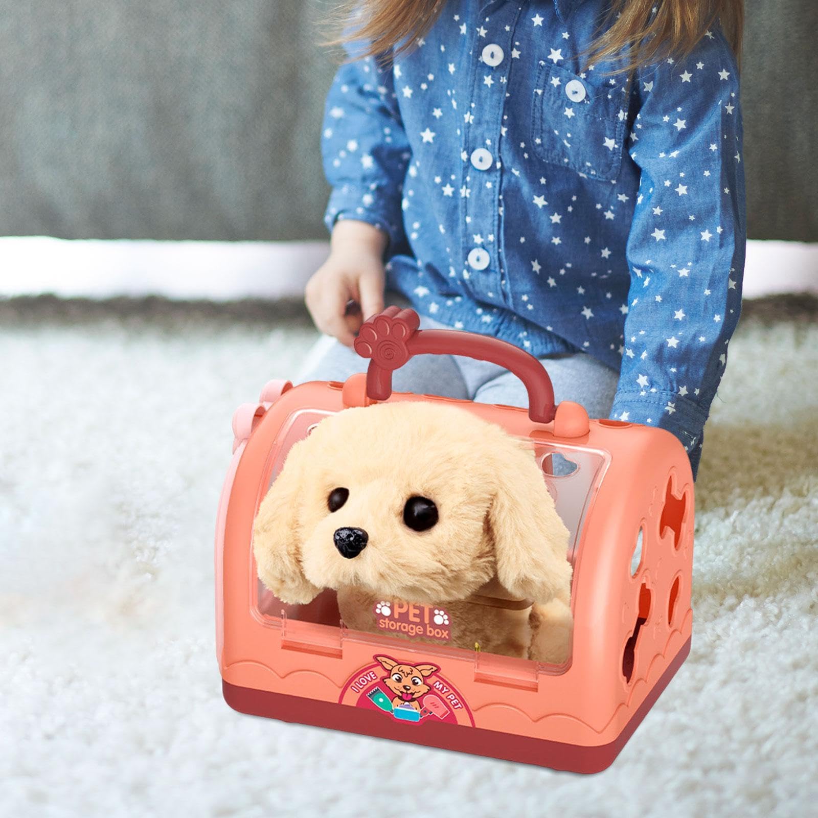 Qianly Casa de Juguete para Perros, Espacio Interactivo para Niños, Refugio de Peluche, Regalo Familiar, B, tal como se describe