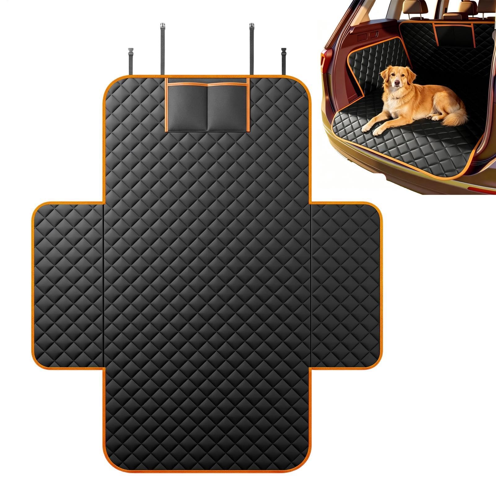 Housse de coffre pour chien protection banquette voiture et tapis de coffre - 8