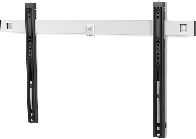 One For All Ultra Slim TV Wall Bracket Mount  Screen size 32-90 Inch - For All types of TVs (LED LCD Plasma)  Max Weight 80kgs  VESA 100x100 to 600x400  Free Toolbox app  Black White WM6611