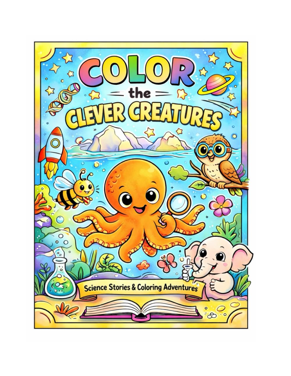 Color the Clever Creatures: Science Stories & Coloring Adventures for Curious Kids