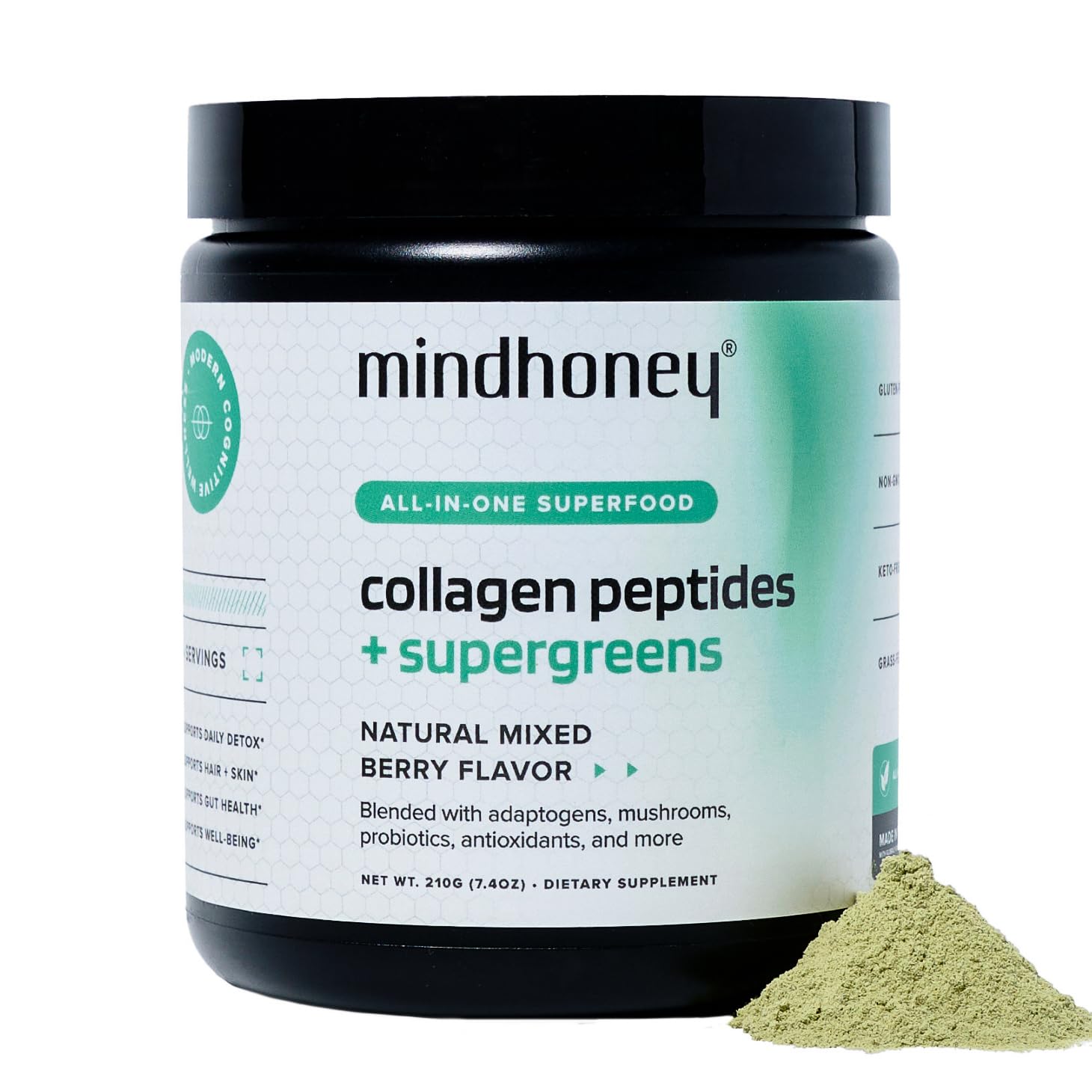 MINDHONEY Collagen Peptides and Super Greens