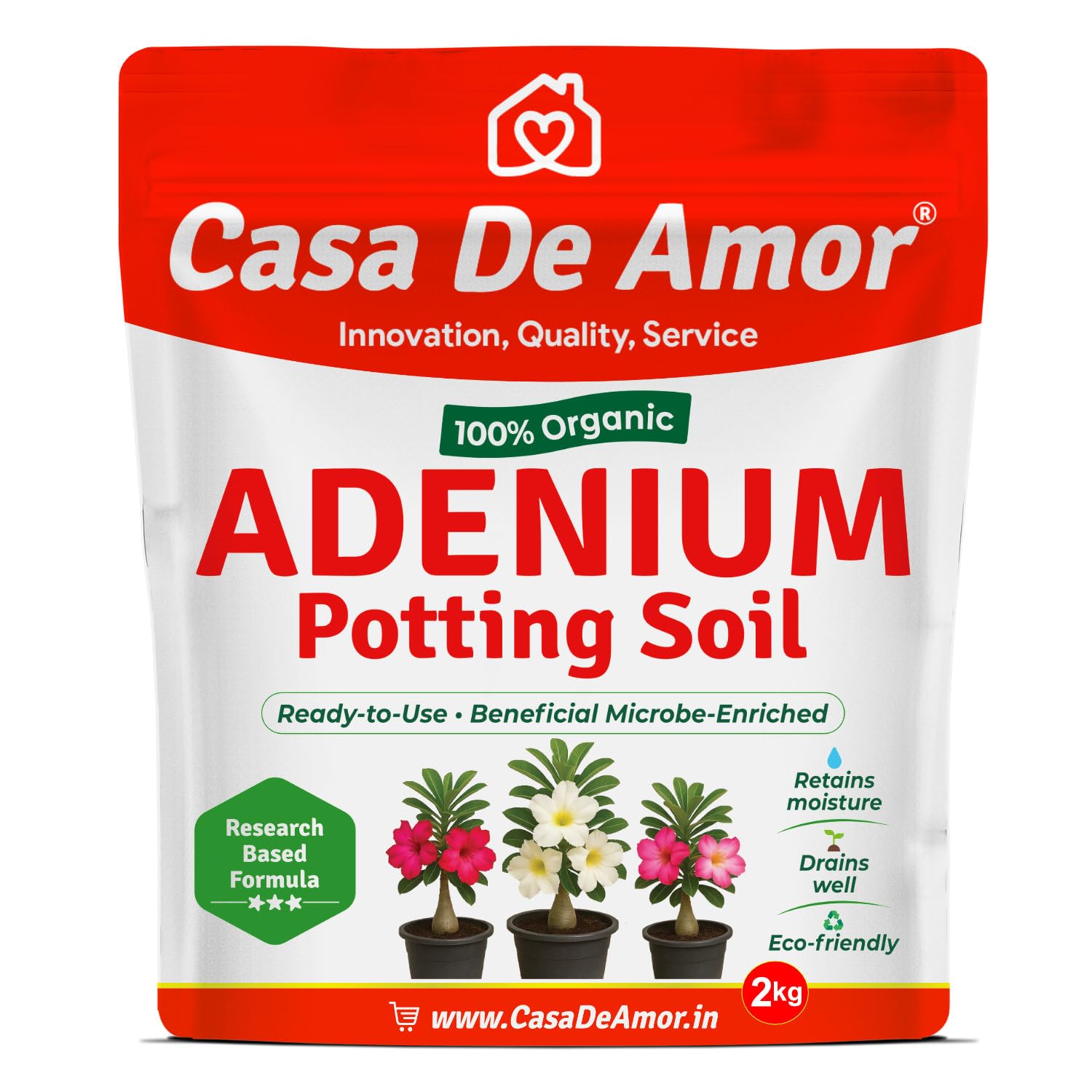 Casa De Amor Essential Adenium Potting Soil Organic Ready to Use (2 KG)-picture-56
