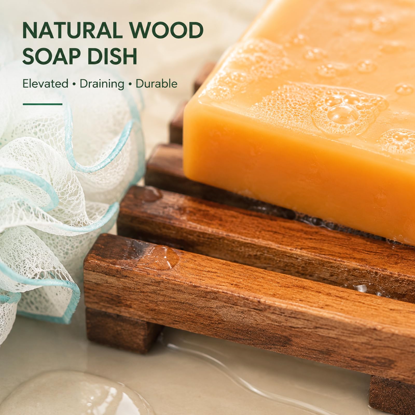 Kaori Persimmon Soap - Naturseife gegen Körpergeruch Alter (6Stück, 110g) | Deoseife mit Kakiextrakt aus natürlichem Olivenöl für reife Haut beim täglichen Duschen