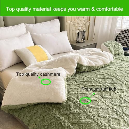 Miniatura 4 de Edredón de invierno de hibisco grueso de 79 x 91 pulgadas, con aislamiento súper suave, edredón de cama transpirable y cálido, tela doble de hibisco