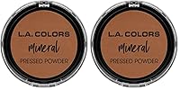 Vista 19 de L.A. COLORS Polvo Mineral Prensado, Tono Clásico CMP377