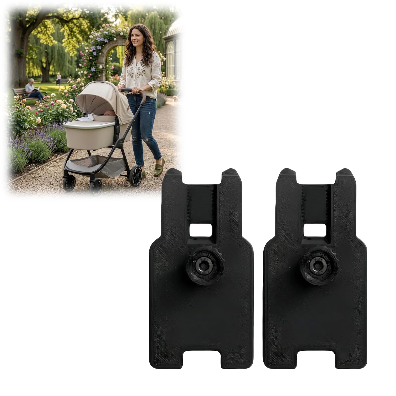 Amazon.com : Stroller Adapter Compatible with Nuna TRIV Next/SWIV,  Compatible with UPPAbaby V1/V2/V3 Bassinet, Installing the Bassinet on the  Stroller : Baby