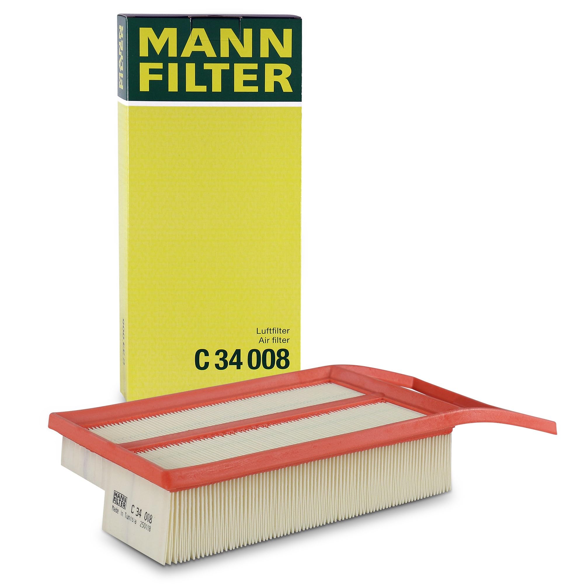 MANN-FILTER C 34 008 Filtro Aria Auto - Ricambio Alta Qualità Per Motori - Foto 2