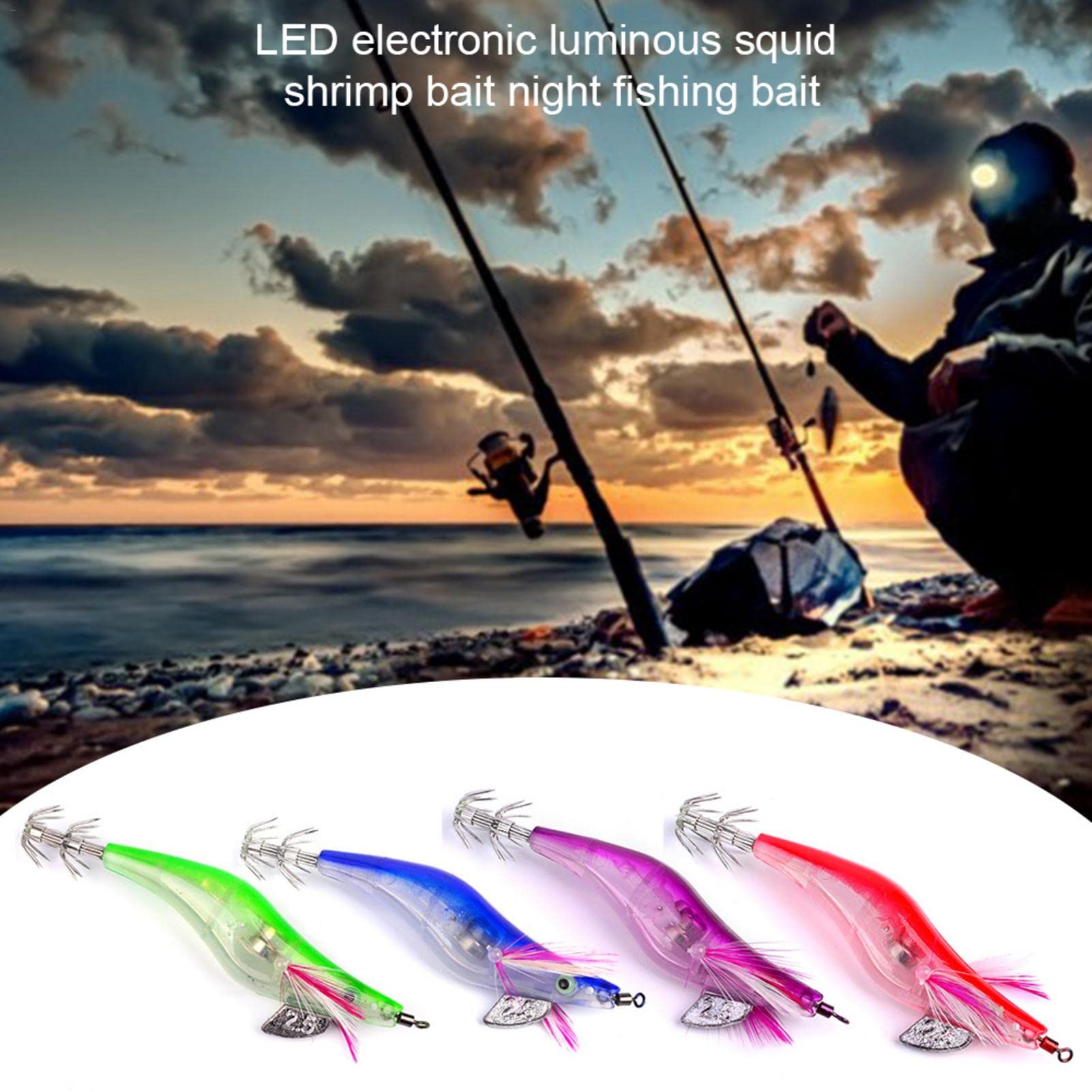 Appât De Pêche Lumineux Super Carotte – Leurre Profond UV + LUM Pour Calmar, Mer Et Rivière – 6 Gr, 5.5 Cm