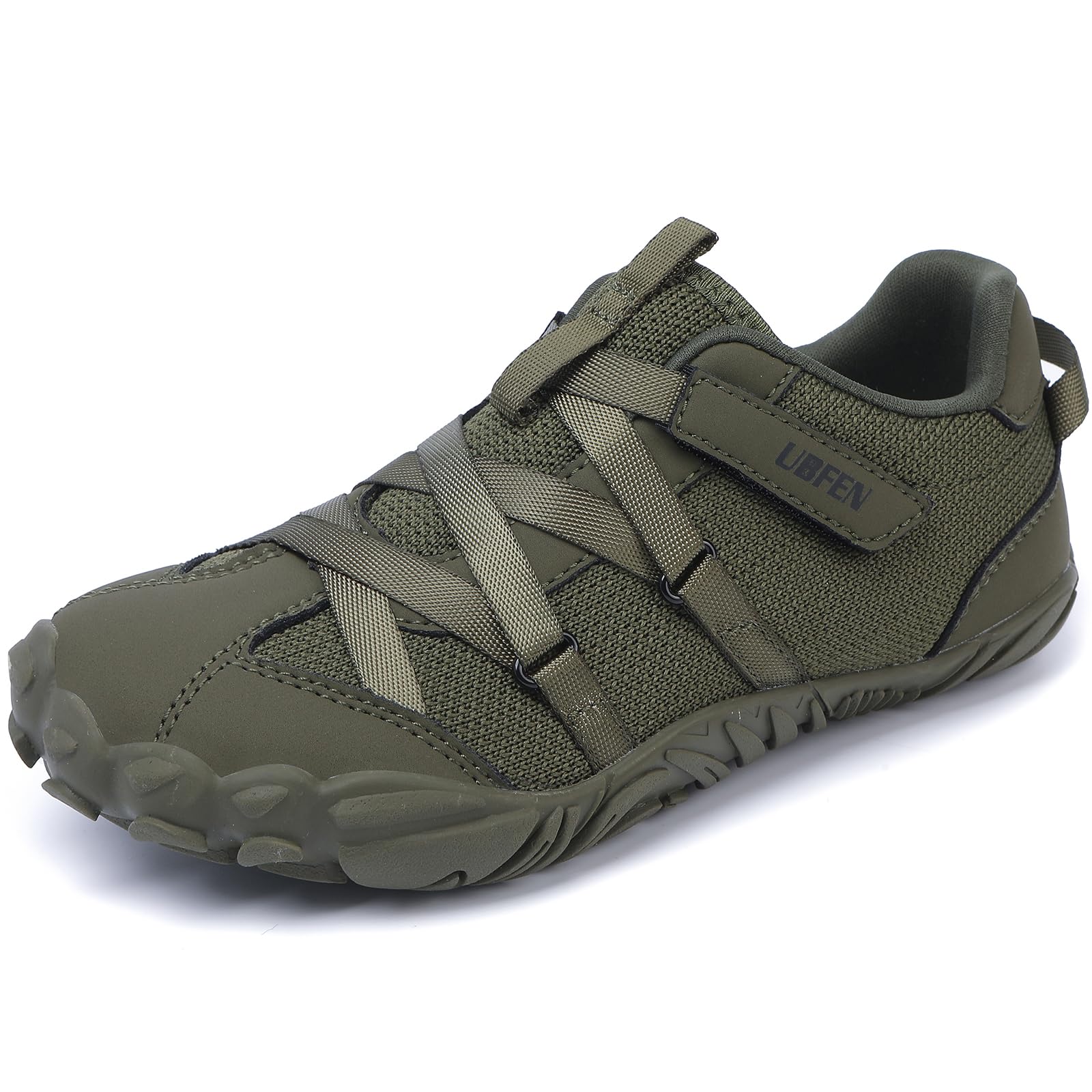 UBFEN Girls Barefoot Shoes Zero Drop Wide Toe Box Kids Boys Sneakers