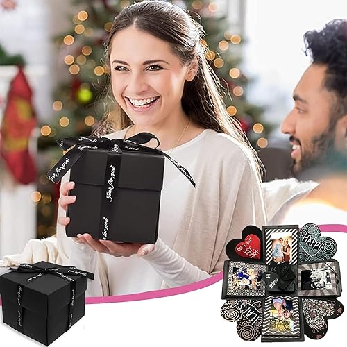 Miniatura 2 de Caja de regalo Explosion, caja de fotos, una caja de regalo creativa de cuatro caras. Álbum de fotos hecho a mano, álbum de recortes, un regalo de