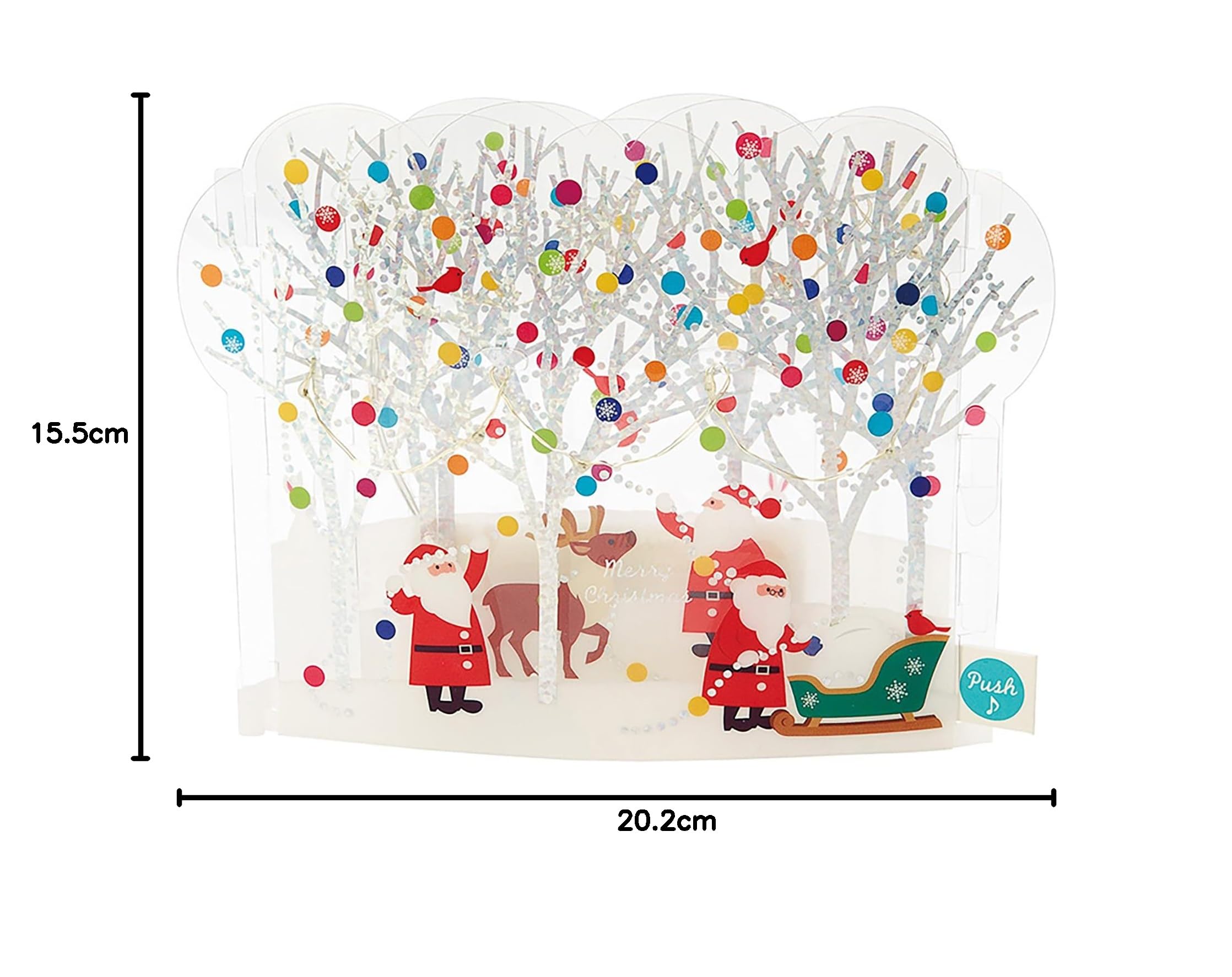 Amazon.co.jp: サンリオ クリスマスカード メロディ-カード 林を