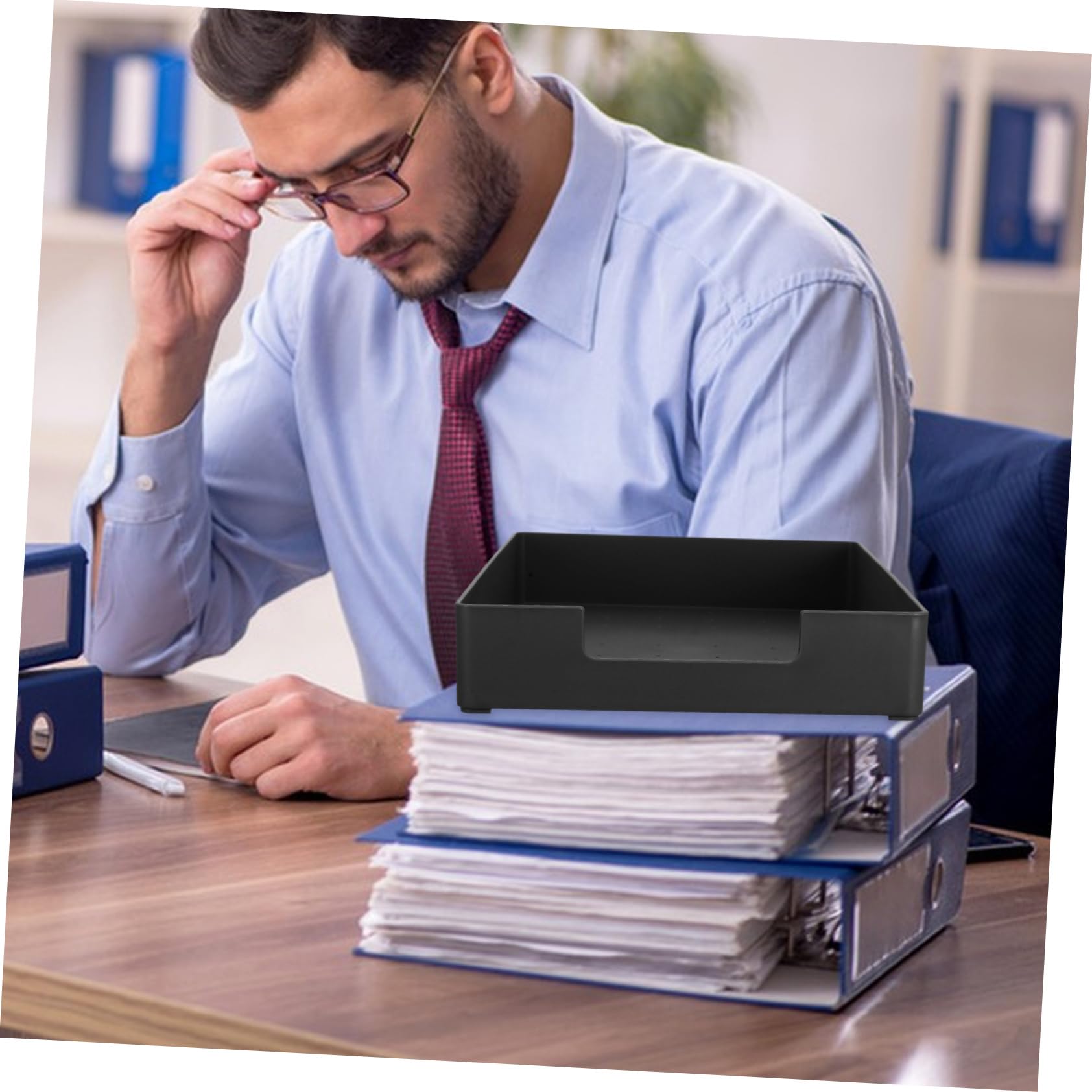 Scatola Di Immagazzinaggio Semplice in Abs Per Documenti D'ufficio, Bollette e Articoli Vari Per Scrivania e Dormitorio Per Organizzazione