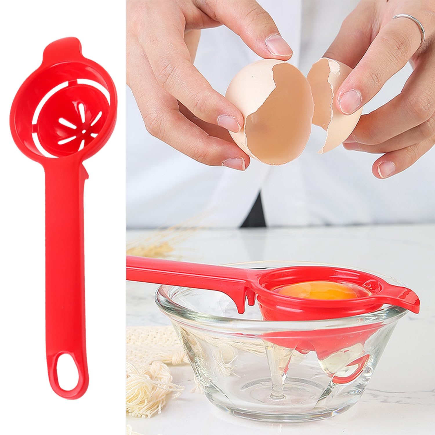 Molde para Tortilla de Silicona con 7 Agujeros, Separador Eiwit, Molde Redondo Pannenkoek