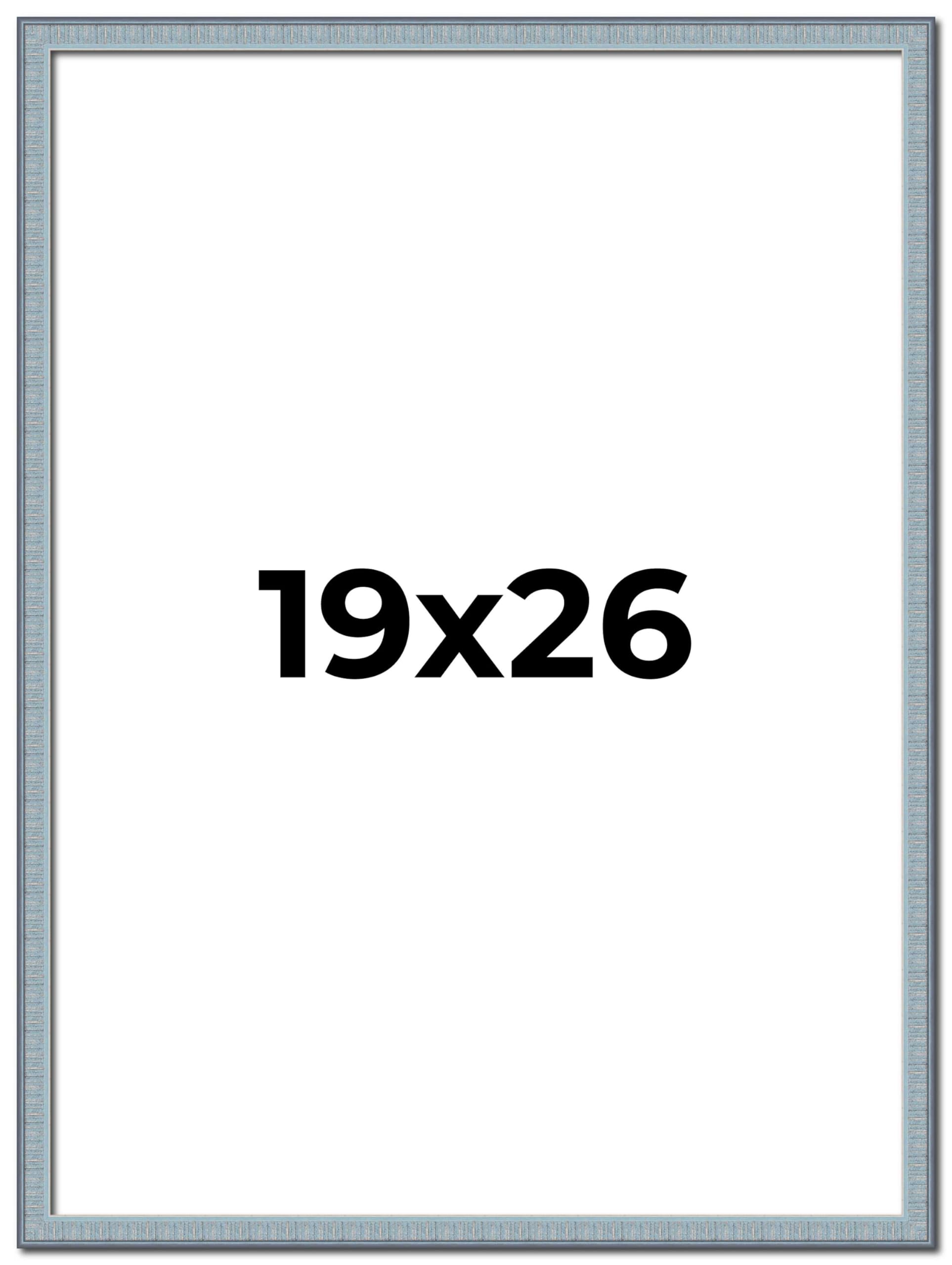 Amazon.com - 19x26 Frame Blue Picture Frame - Complete Modern Photo Frame  Includes UV Acrylic Shatter Guard Front, Acid Free Foam Backing Board,  Hanging Hardware Wood Wall Frames for Family Photos -