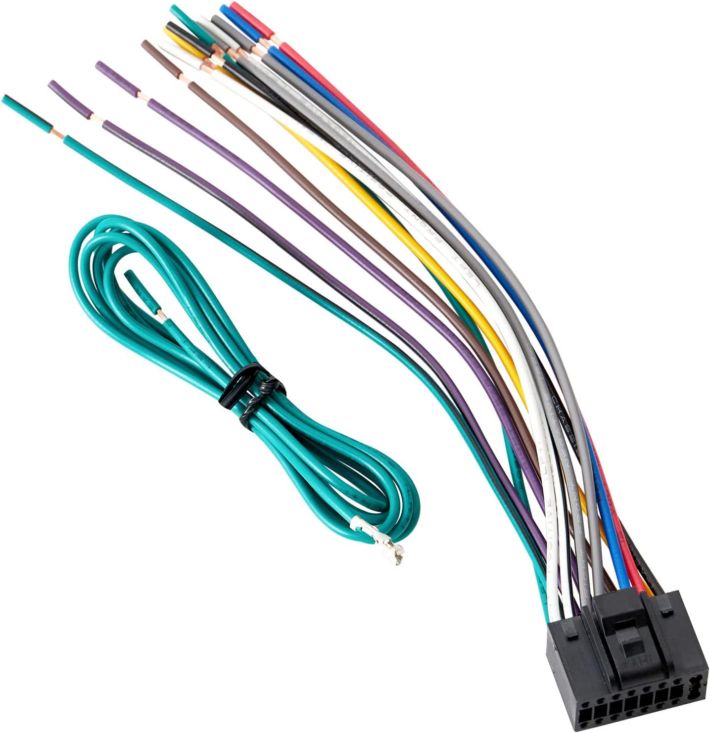 RED WOLF Aftermarket Kenwood Stereo Install Wire Harness 16 Pin Radio Replacement Power Plug Adapter for 1994-2020 KDC KRC KMD DDX KMR