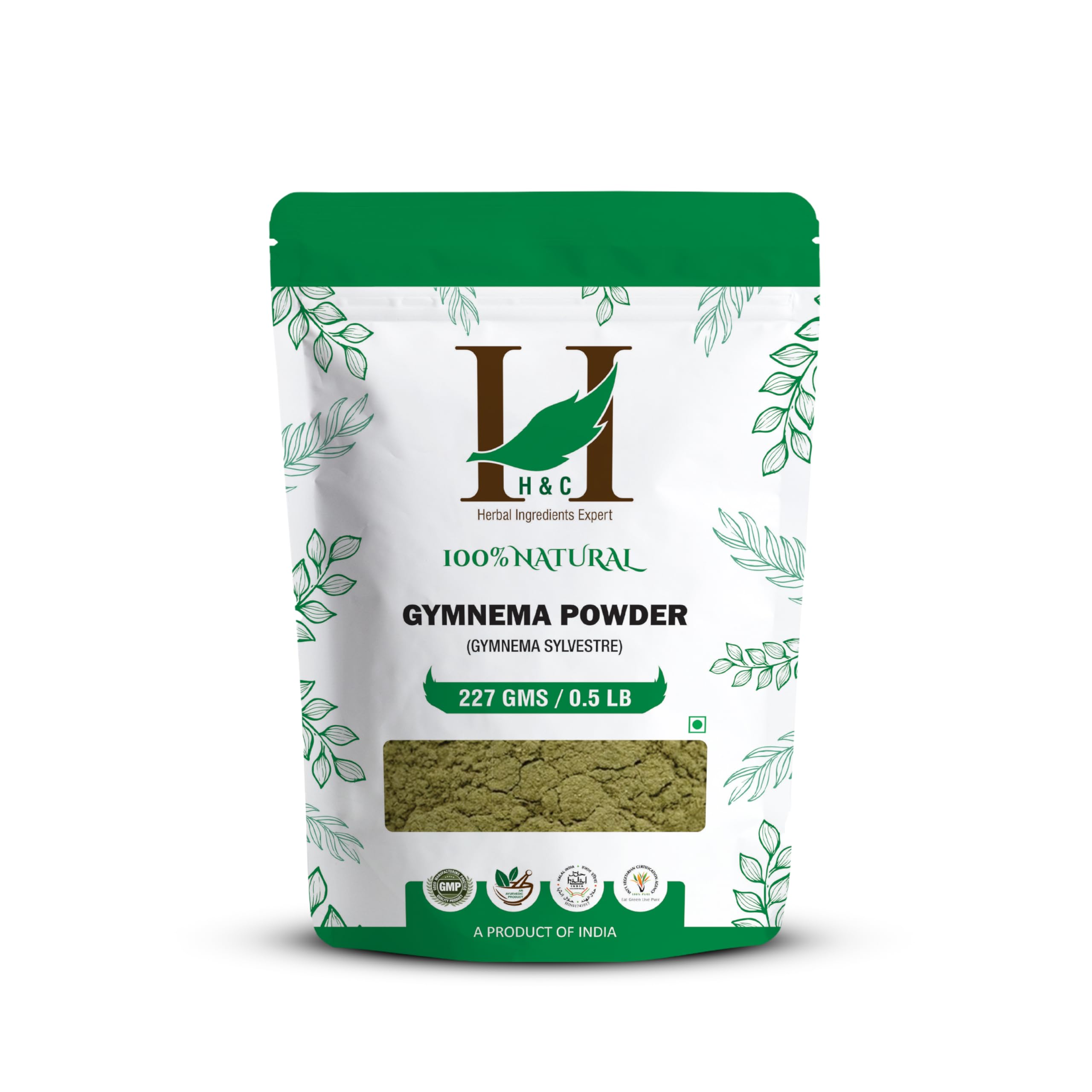 H&C Gymnema/Gurmar Leaves Powder (Gymnema sylvestre) 227g / 0.5 Lb